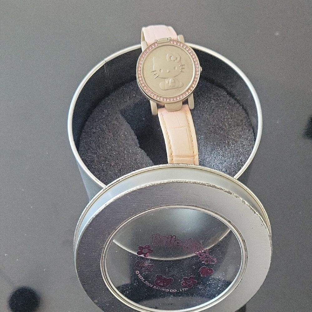 Hello Kitty Blush Pink Watch with Embossed Face